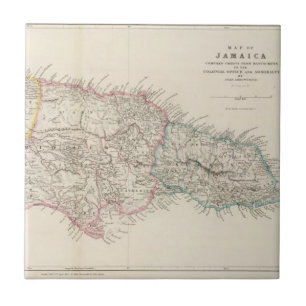 Carreau Carte de la Jamaïque