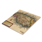 Carreau Carte de la Jamaïque antique (Côté)