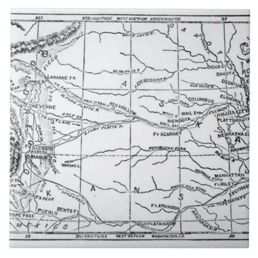 Carreau Carte de la région d'or, éditée dans 'le Weekly (Devant)