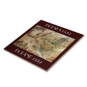 Carreau CARTE DE LA TUILE c.1939 de la POLOGNE/POLSKA (Côté)