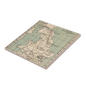 Carreau Carte de la vieille Angleterre (Côté)