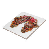 Carreau Carte de l'Afrique : Célébrer la saison avec la cu (Côté)