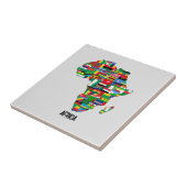 Carreau Carte de l'Afrique continent (Côté)