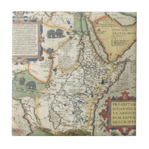 Carreau Carte de l'Afrique et de la péninsule Arabe