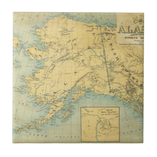 Carreau Carte de l'Alaska
