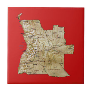 Carreau Carte de l'Angola