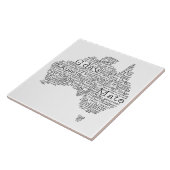 Carreau Carte de l'argot australien (Côté)