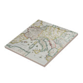 Carreau Carte de l'empire de Charlemagne (Côté)