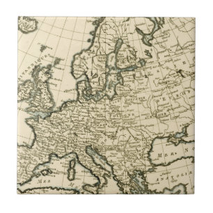 Carreau Carte de l'Europe par Guillaume Raynal
