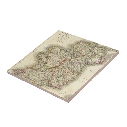 Carreau Carte de l'Irlande (Côté)