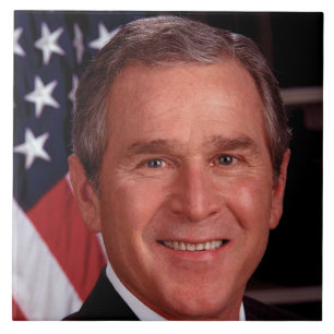 Carreau Carte de Noël du président américain George Bush