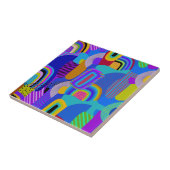 Carreau Carte de paysage maximaliste africain (Côté)