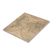 Carreau Carte de Robinson Crusoe du monde (Côté)