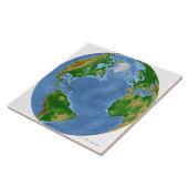 Carreau Carte de végétation d'Atlantique nord (Côté)