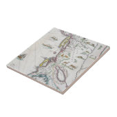 Carreau Carte dépeignant la Côte Est (Côté)