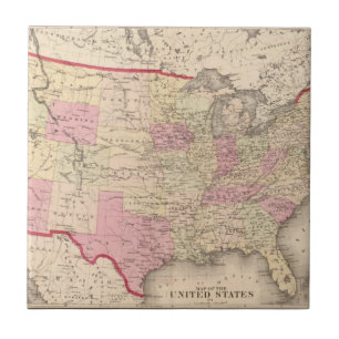Carreau Carte des Etats-Unis 5