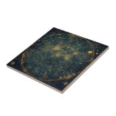Carreau Carte des étoiles célestes d'or (4) (Côté)