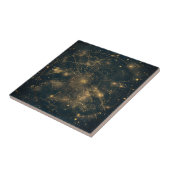 Carreau Carte des étoiles célestes d'or (5) (Côté)