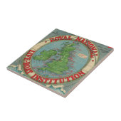 Carreau Carte des îles britanniques - diagramme de canot (Côté)