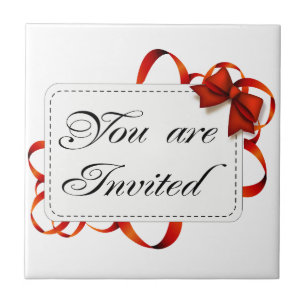 Carreau Carte d'invitation >> Vous êtes invité