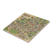 Carreau Carte d'Oxford, Angleterre (chemins de fer (Côté)