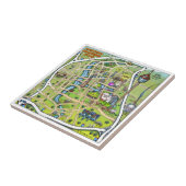 Carreau Carte du centre-ville de San Antonio (Côté)