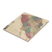 Carreau Carte du comté de Sonoma la Californie (Côté)