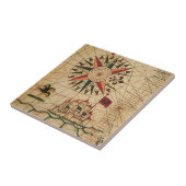 Carreau Carte du diagramme | de Portolan du Caire, Egypte (Côté)