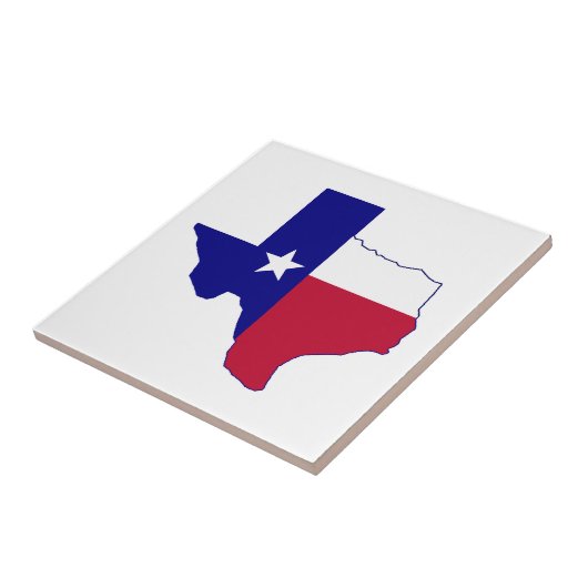 Carreau Carte du drapeau du Texas (Côté)