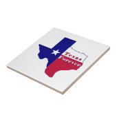 Carreau Carte du drapeau Texas Forever (Côté)