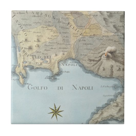 Carreau Carte du Golfe de Naples et d'abords (Devant)
