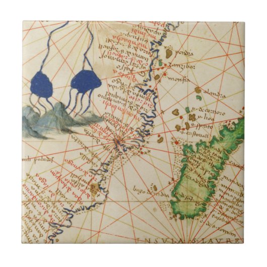 Carreau Carte du Madagascar (Devant)