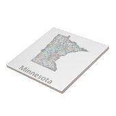 Carreau Carte du Minnesota (Côté)