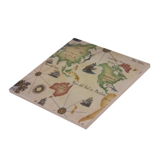 Carreau Carte du monde (Côté)