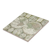 Carreau Carte du monde | 1744 (Côté)