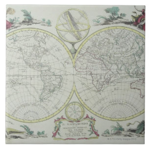 Carreau Carte du monde 18