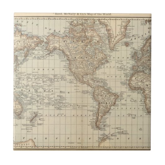 Carreau Carte du monde 2 (Devant)