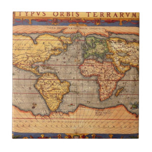 Carreau Carte du monde à partir de 1601