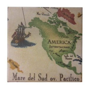Carreau Carte du monde - Amérique