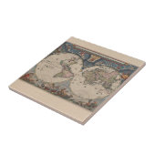 Carreau Carte du monde antique : Art de la cartographie hi (Côté)