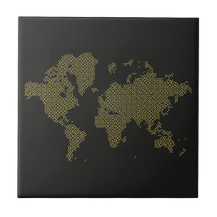 Carreau Carte du monde numérique