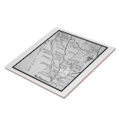 Carreau Carte du pays du vin vintage (Côté)