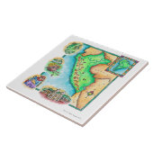 Carreau Carte du Pérou (Côté)