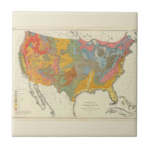 Carreau Carte géologique des USA