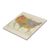 Carreau Carte géologique des USA (Côté)