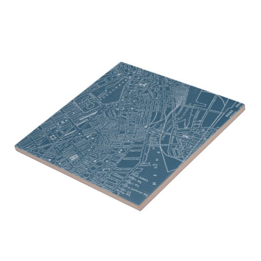 Carreau Carte graphique de Boston (Côté)