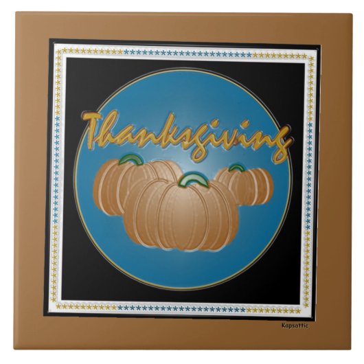 Carreau Carte graphique Thanksgiving (Devant)