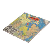 Carreau Carte imagée du Canada - points de repère (Côté)