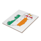 Carreau Carte irlandaise de la nation celtique (Côté)