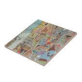 Carreau Carte moderne de New York I (Côté)